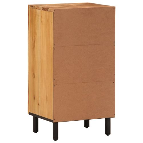 Страничен шкаф, 40x33x75 см, акациево дърво масив