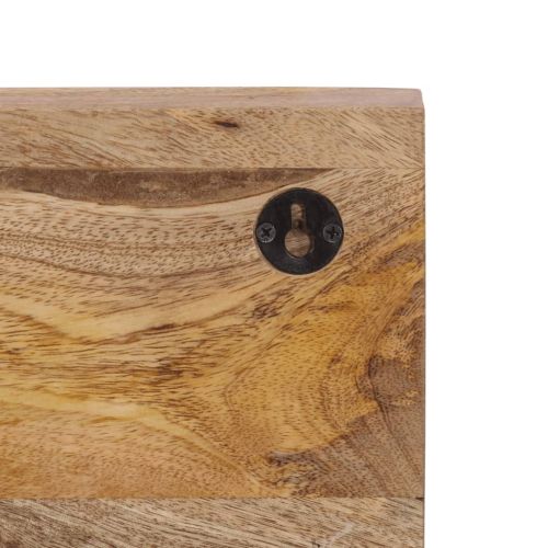 Стенна закачалка с 5 куки манго масивно дърво