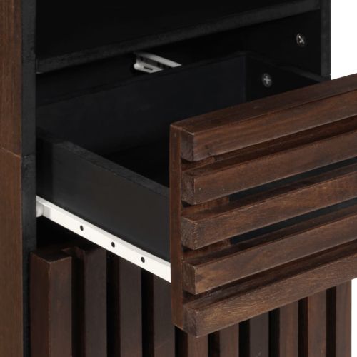 Бюфет, кафяв, 38x34x160 см, мангово дърво масив