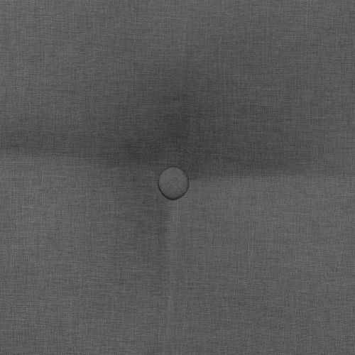 Възглавница за гръб Тъмен сив 80 x 24 x 50 см текстил