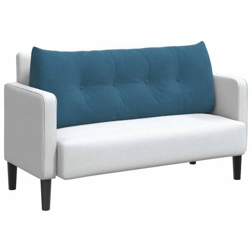 Възглавница за гръб Синьо 120 x 24 x 50 см Кадифе