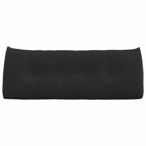 Възглавница за гръб Черно 120 x 24 x 50 см Кадифе