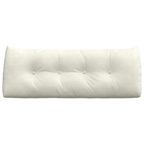 Възглавница за гръб Крем 120 x 24 x 50 см Кадифе