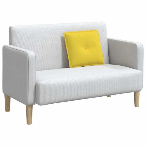 Възглавница за гръб Светло жълто 50 x 19 x 45 см текстил