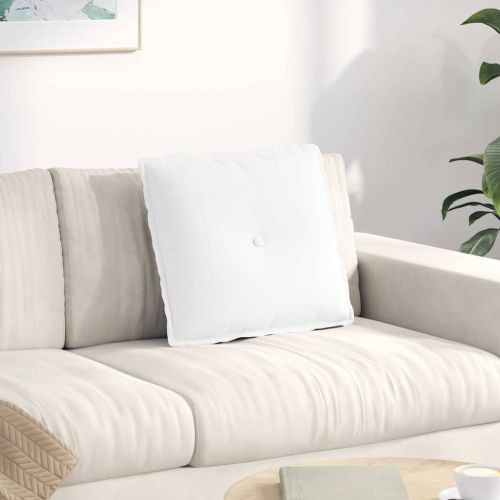 Възглавница за гръб Бяло 50 x 19 x 45 см текстил