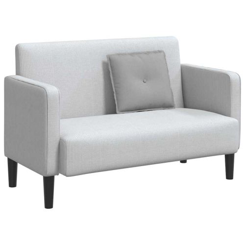 Възглавница за гръб Облачно сиво 50 x 19 x 45 см текстил