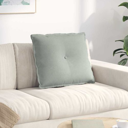 Възглавница за гръб Светлосиво 60 x 50 cm Кордюрова тъкан