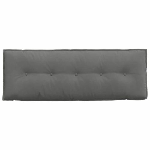 Възглавница за гръб Тъмен сив 140 x 50 cm Микрофибърна тъкан