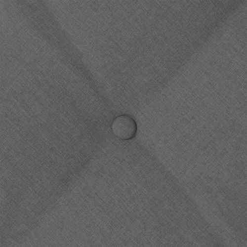 Възглавница за гръб Тъмен сив 160 x 19 x 50 см текстил