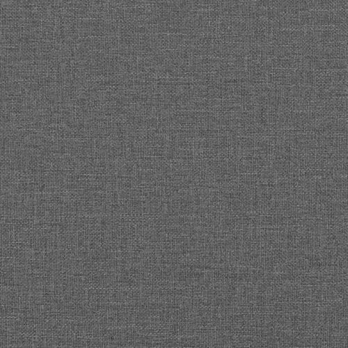 Възглавница за гръб Тъмен сив 160 x 19 x 50 см текстил