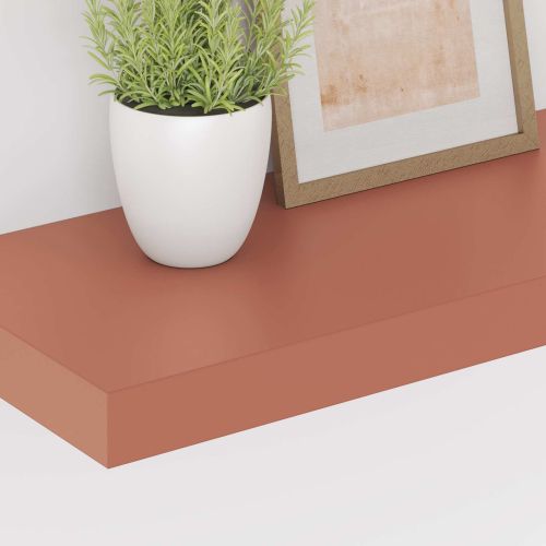 Стенен рафт 4 pcs Червено 50 x 23 x 4 см Инженерно дърво