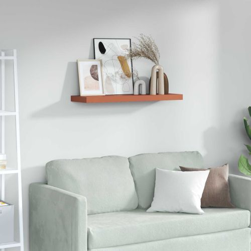 Стенен рафт Червено 80 x 23,5 x 4 см Инженерно дърво