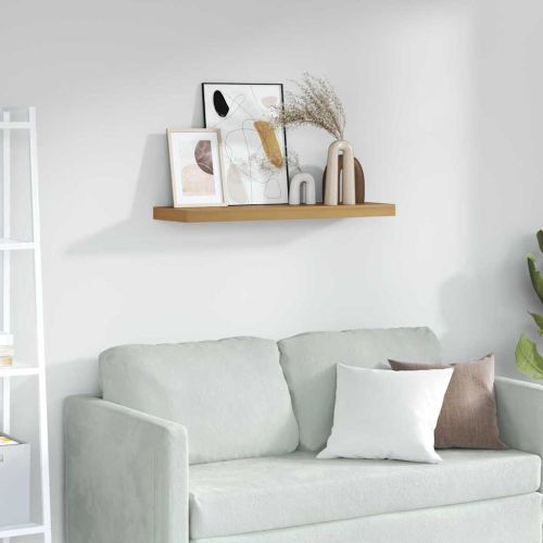 Стенен рафт Кафяво 90 x 23,5 x 4 см Инженерно дърво