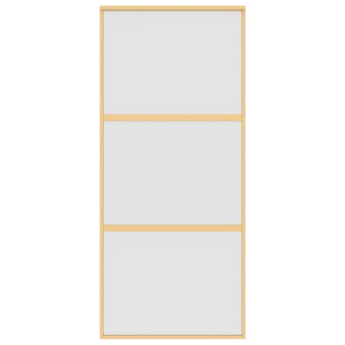 Плъзгаща се врата 90x205 см матирано ESG стъкло и алуминий