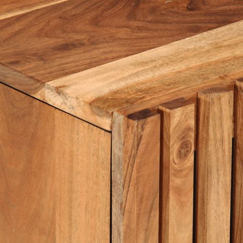 Комплект мебели за баня, 2 части, масивна акациева дървесина