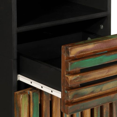 Комплект мебели за баня, 4 части, масивна акациева дървесина