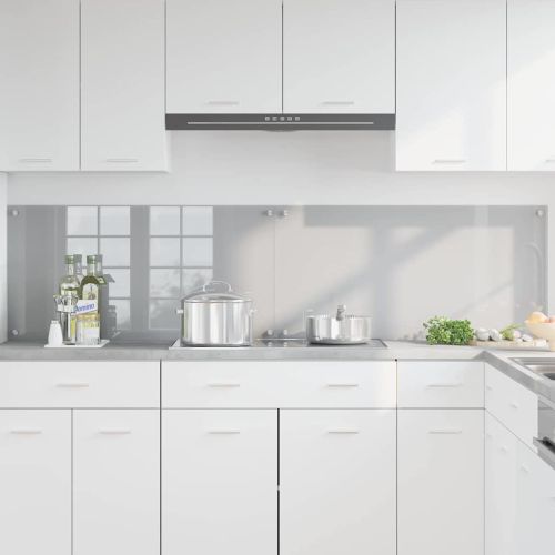 Кухненски заден панел 2 pcs Светлосиво 100 x 50 cm