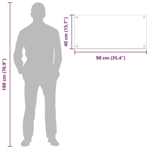 Кухненски заден панел 2 pcs Тъмен сив 90 x 40 cm