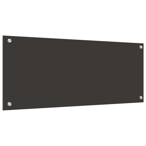 Кухненски заден панел 2 pcs Тъмен сив 100 x 40 cm