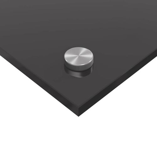 Кухненски заден панел 2 pcs Тъмен сив 100 x 60 cm