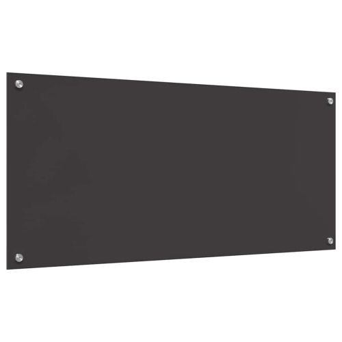 Кухненски заден панел 2 pcs Тъмен сив 110 x 50 cm