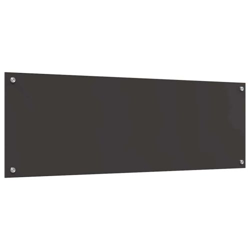 Кухненски заден панел 2 pcs Тъмен сив 120 x 40 cm