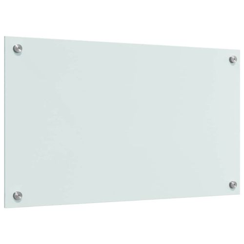 Кухненски заден панел 2 pcs Бяло 70 x 40 cm закалено стъкло