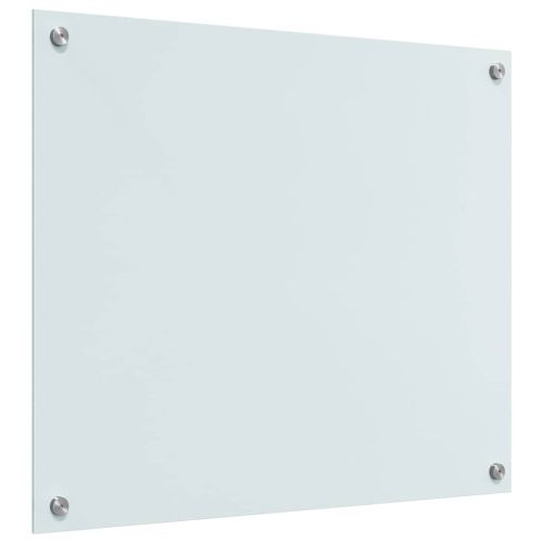 Кухненски заден панел 2 pcs Бяло 70 x 60 cm закалено стъкло