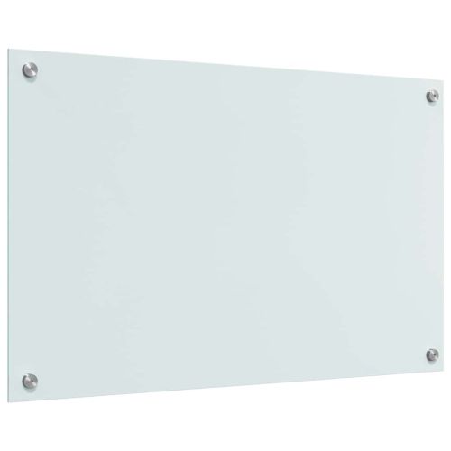 Кухненски заден панел 2 pcs Бяло 80 x 50 cm закалено стъкло