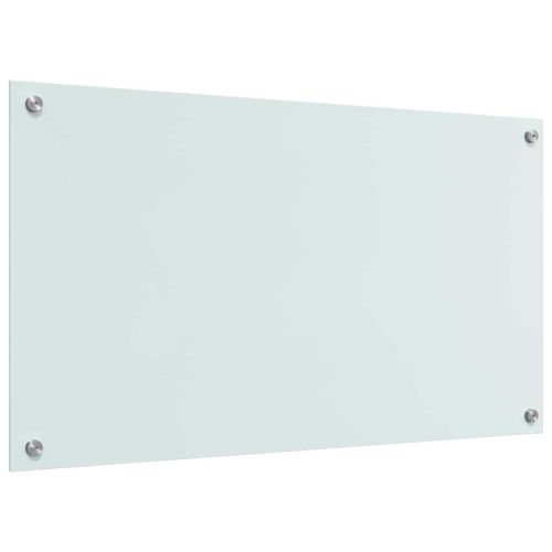 Кухненски заден панел 2 pcs Бяло 90 x 50 cm закалено стъкло