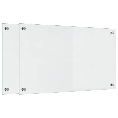 Кухненски заден панел 2 pcs Прозрачен 70 x 40 cm