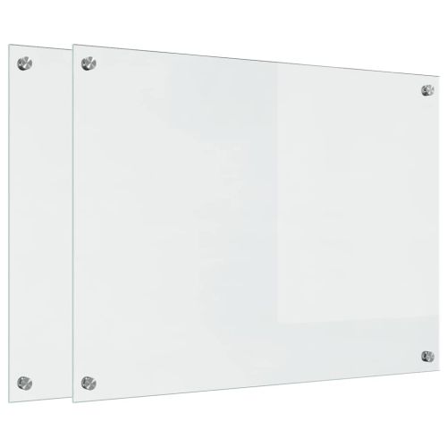 Кухненски заден панел 2 pcs Прозрачен 80 x 60 cm