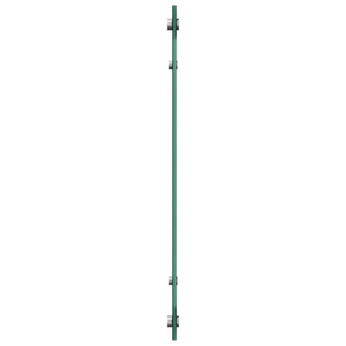 Кухненски заден панел 2 pcs Черно 80 x 60 cm закалено стъкло