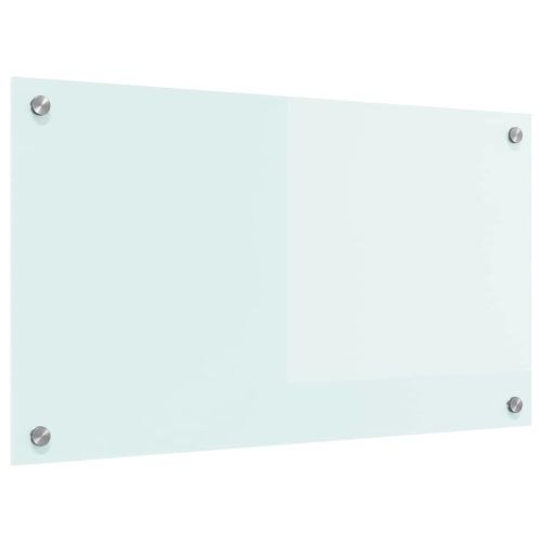 Кухненски заден панел Бяло 70 x 40 cm закалено стъкло