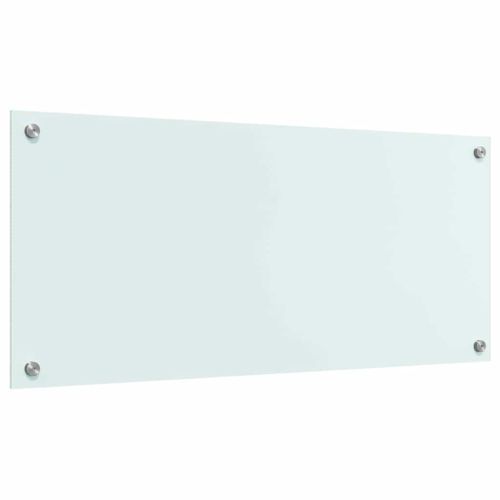 Кухненски заден панел Бяло 90 x 40 cm закалено стъкло