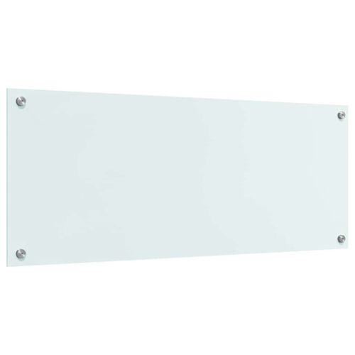 Кухненски заден панел Бяло 100 x 40 cm закалено стъкло