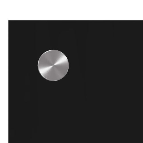 Кухненски заден панел Черно 80 x 50 cm закалено стъкло