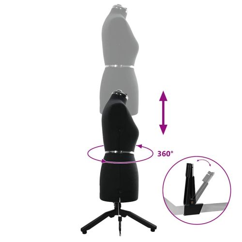 Регулируем формат за рокля женски Черно m Кадифе