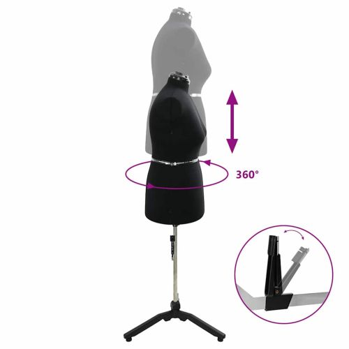 Регулируем формат за рокля женски Черно l Кадифе