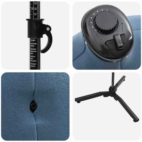 Регулируем формат за рокля женски Синьо 37.5-45.5 инча текстил