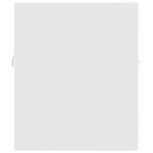 Долен шкаф за мивка, бял, 41x38,5x46 см, инженерно дърво