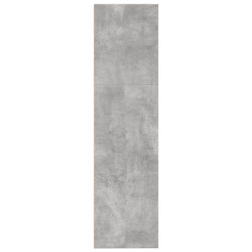 Библиотека, бетонно сива, 80x30x114 см, инженерно дърво