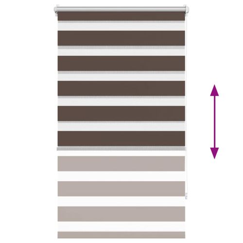 Щора "Зебра" 70 х 120 см, цвят кафе