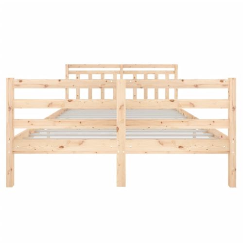 Рамка за легло, масивно дърво, 140х190 см