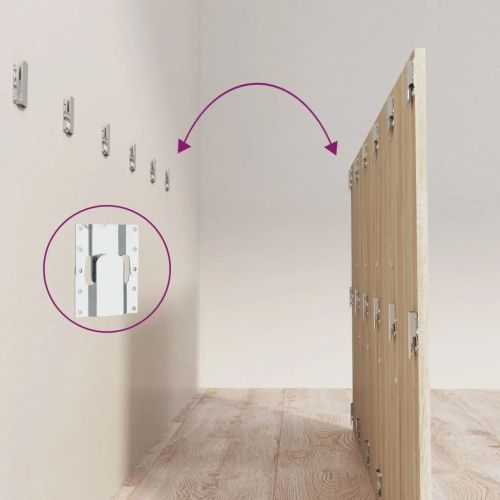 Горна табла за легло с шкафчета, дъб сонома, инженерно дърво