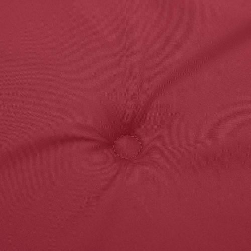 Възглавници за стол 2 бр виненочервени 40x40x4 см Оксфорд плат