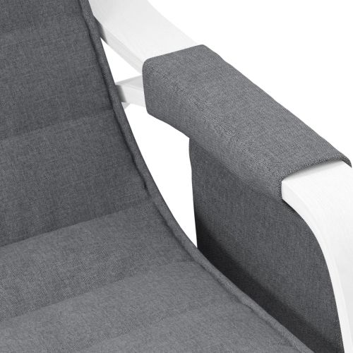 Люлеещ стол, тъмносив, текстил