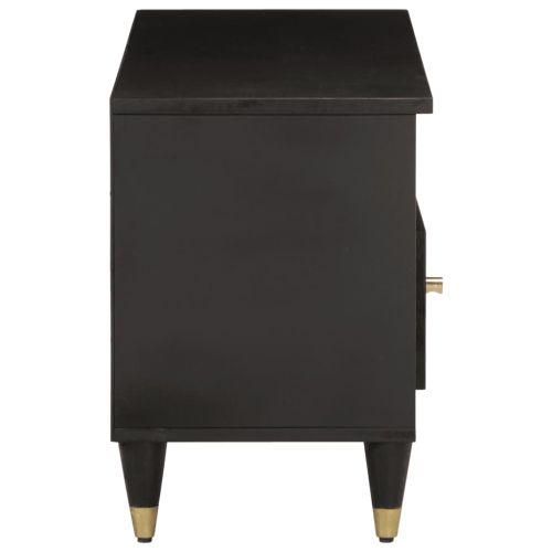 ТВ шкаф, 100x33x46 см, мангово дърво масив