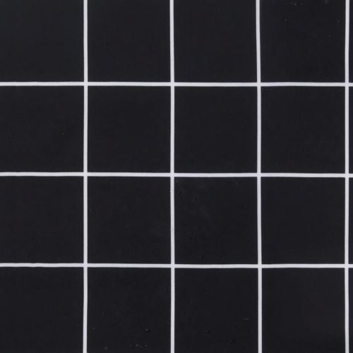 Възглавници за стол с облегалка 2 бр черно каре плат