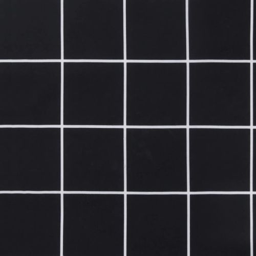Възглавници за столове 4 бр черно каре 40x40x7 см плат